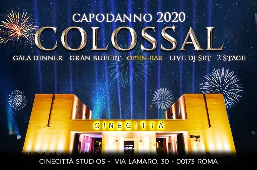 Capodanno Studios Cinecittà il Colossal 2020 di Roma Tuscolana